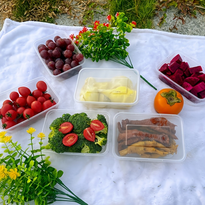 38 Clear Square Meal Prep Containers with Lids - 22oz BPA-Free PP Material, Safe for Microwave & Freezer, Great for Snacks, Salads, Pastries, and More, Perfect for Holidays such as Halloween, Christmas, and Valentine's Day, Ideal Snack Organizer for