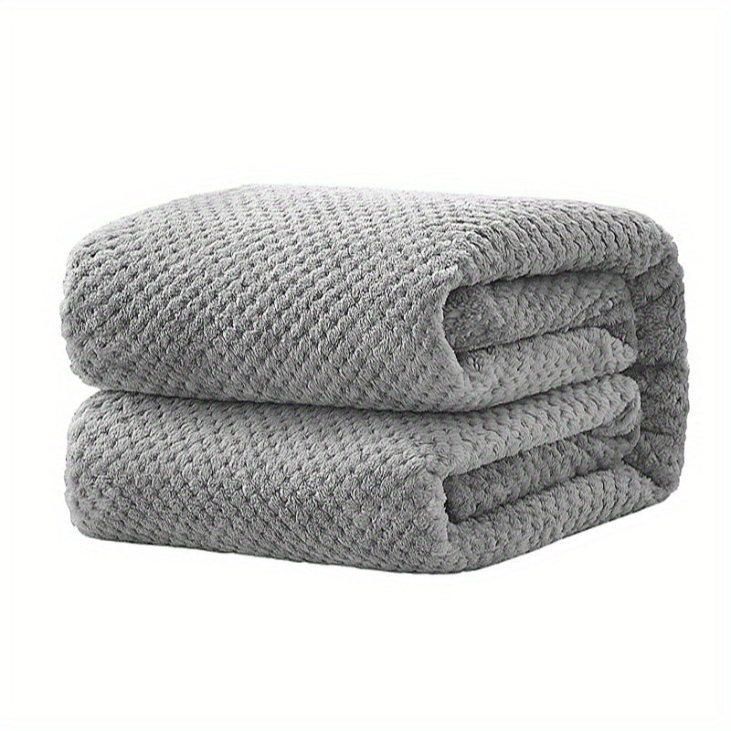 Soft and Cozy Solid Color Blanket perfect for a Comfortable Nap, Relaxing on the Couch, Keeping Warm on the Sofa, Office, Bed, Camping, or Traveling