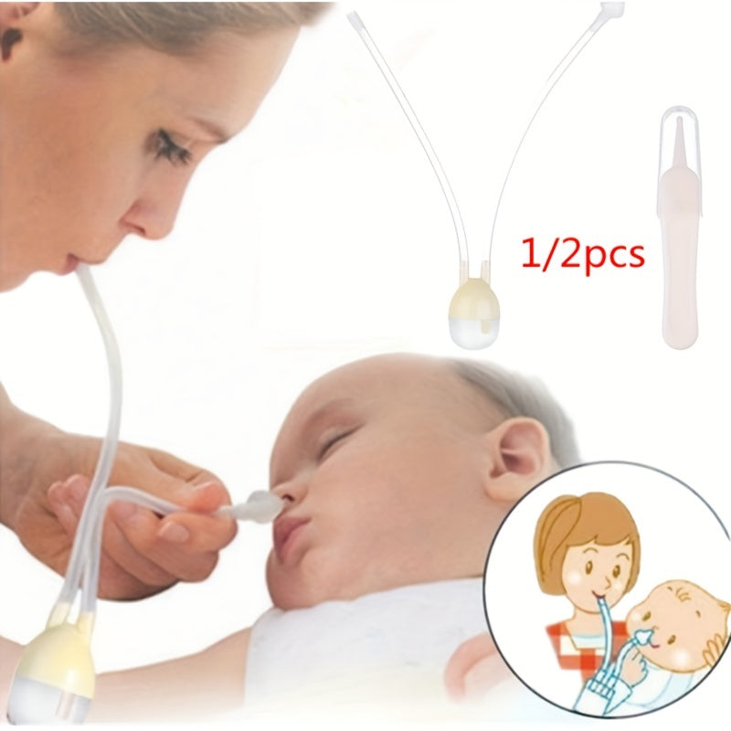 Get 1 or 2 pieces of the latest newborn baby essentials - a nasal suction cleaner for removing snot and a mouth catheter for children. Keep your little one clean and safe with this Halloween, Thanksgiving, or Christmas gift idea.