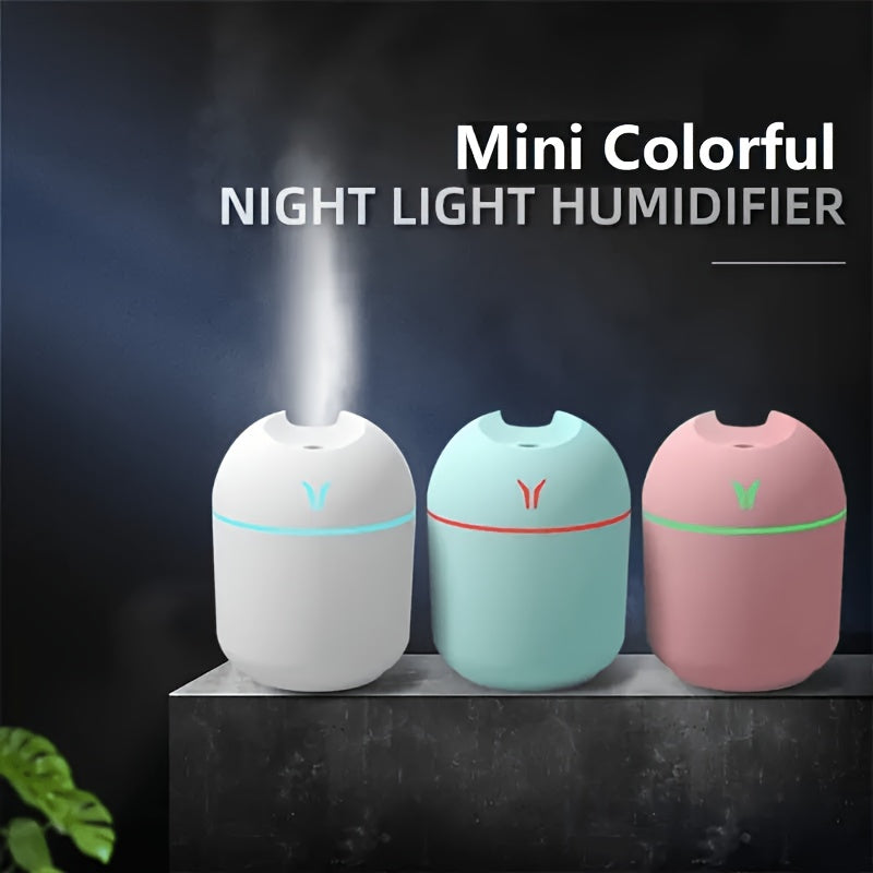 USB-Powered Essential Oil Aroma Diffuser & Humidifier with Cold Mist, Colorful Night Light - Enhances Room Freshness & Plant Health, Available in White, Mint Green, Pink, Home Aroma Diffuser