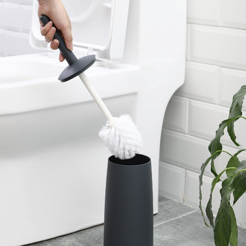 Introducing the WYX Cleaning Brush: A Contemporary Japanese Toilet Brush and Seat Holder Set. This innovative bathroom cleaning tool is non-electric, ensuring thorough cleaning of every corner with minimal effort. Easy to maintain, keeping your bathroom