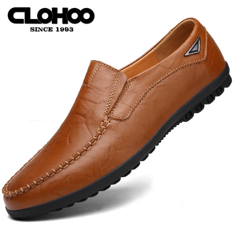 CLOHOO Men's Handmade Loafers in Assorted Colors