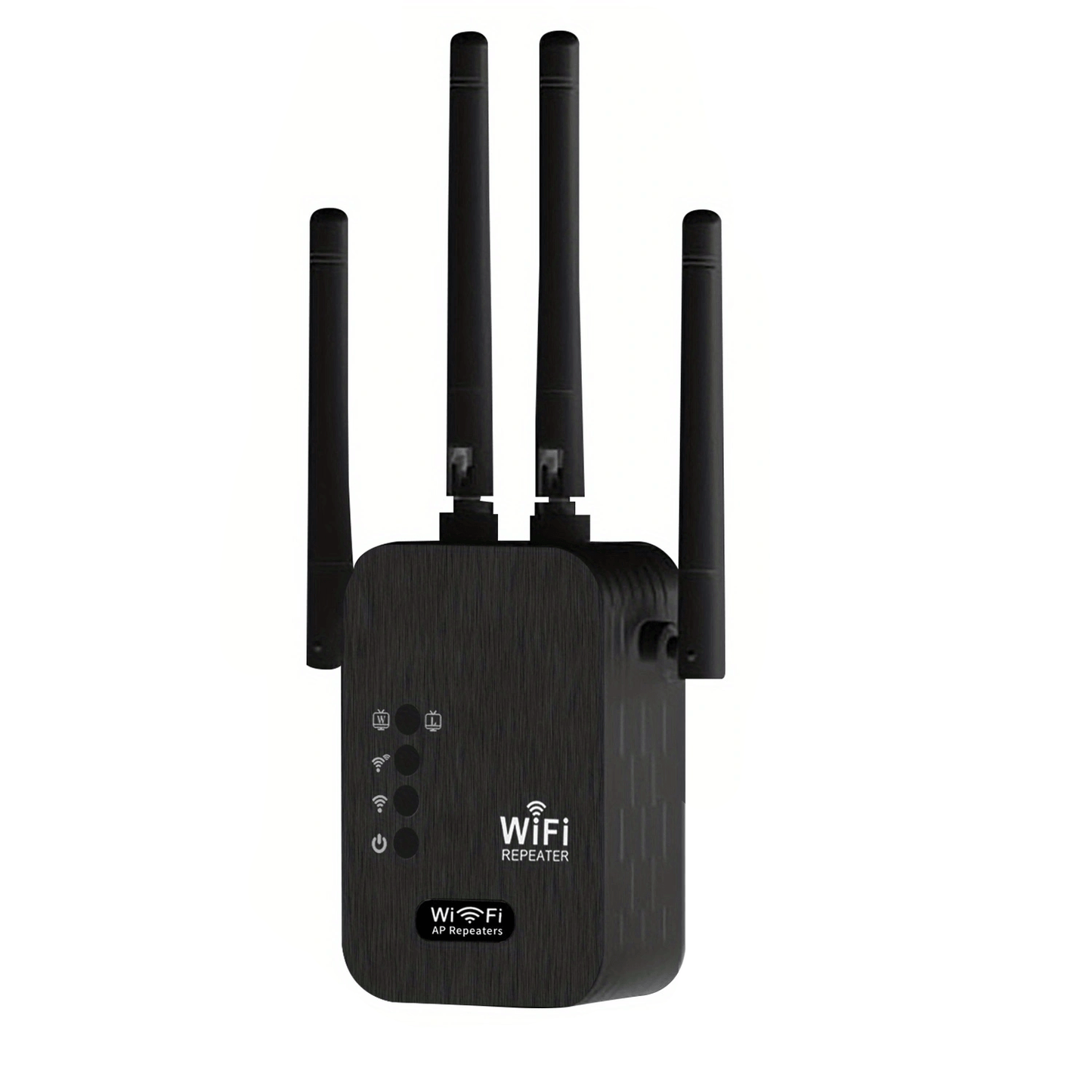 2024 WiFi Booster: 6x stronger, 1200Mbps, dual bands, up to 8500 sq ft, strong signal, 35 device support, easy setup, full coverage with 4 antennas, includes Ethernet port.