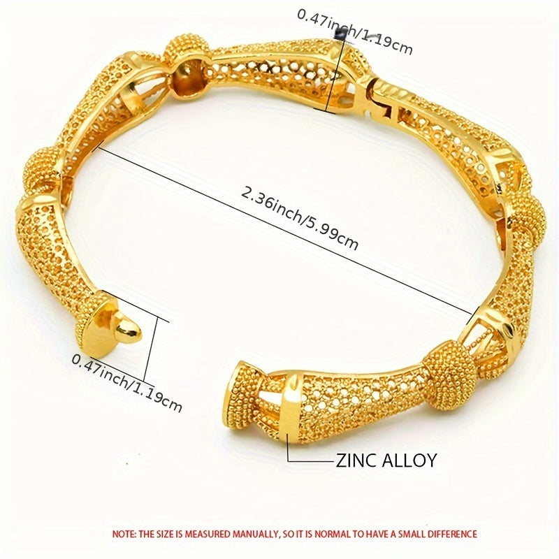 Luxury Dubai Women's Bracelets Set of 4, Ideal for Festivals, Wedding, and Bridal Jewelry in India, Africa, and Ethiopia.