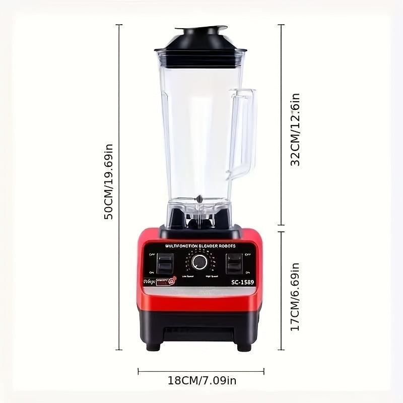 Multi-Speed 220V Kitchen Blender - Plug-In, Food-Safe for Smoothies, Shakes & More - Comes with Juice Container - Suitable for Kitchen, Home Use - Blender Included