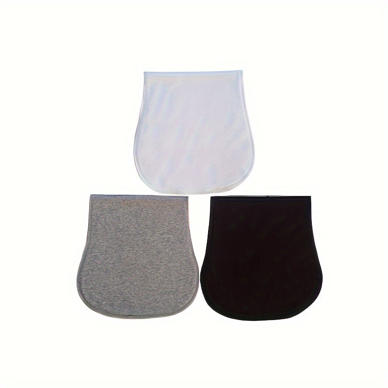 Set of 3 Plain Color Burp Cloths and Soft Bibs - Perfect Christmas Gift