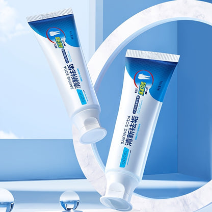 Probiotic enriched toothpaste with mint for fresh breath, stain removal, and deep oral care. Ideal for home and travel with sleek tube design.