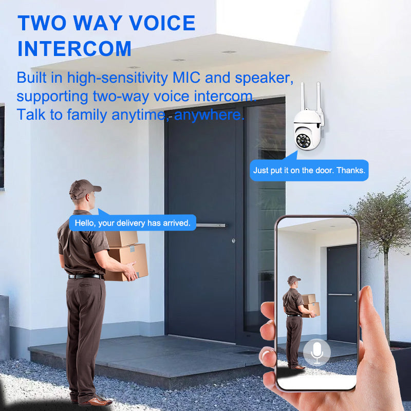 The Teruhal 3MP Wireless Security Camera is perfect for both indoor and outdoor use. It features WiFi connectivity with auto tracking, alarm capabilities, and color night vision. The advanced AI motion detection ensures you never miss a thing, while the