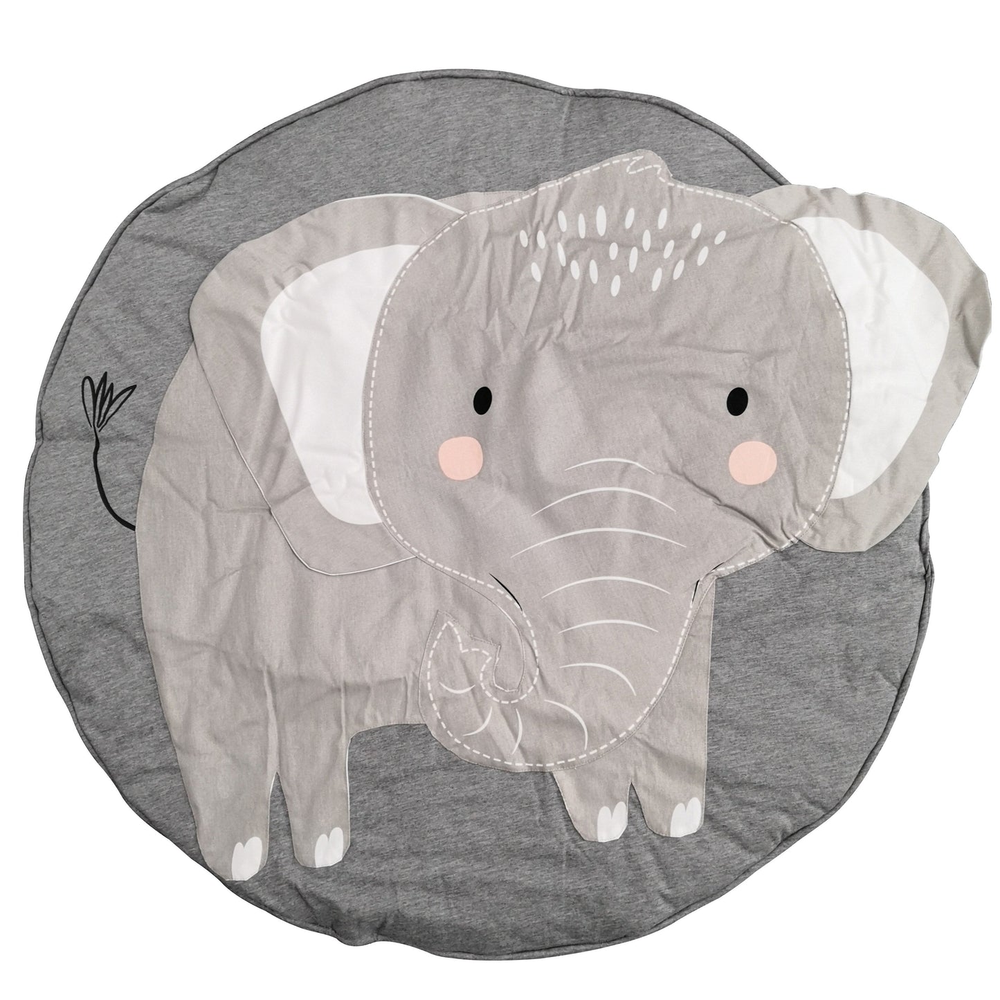 Adorable 3D Animal Round Crawling Mat - Soft Baby Play Mat with Thick Cotton, Detachable Liner & Zipper Closure. Ideal for Decorating Kids' Rooms and Adding Fun to Playhouses! Great Easter Present