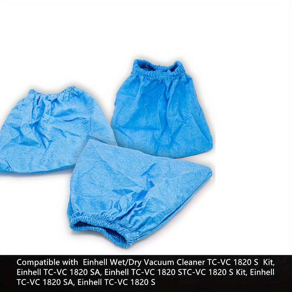 Replace your Einhell Wet/Dry Vacuum Cleaner filter bag with this compatible option designed for TC-VC 1820, 1815, 1815 S, 1812 S, and 1825 models. The replacement bags are constructed with durable textile material for long-lasting performance.