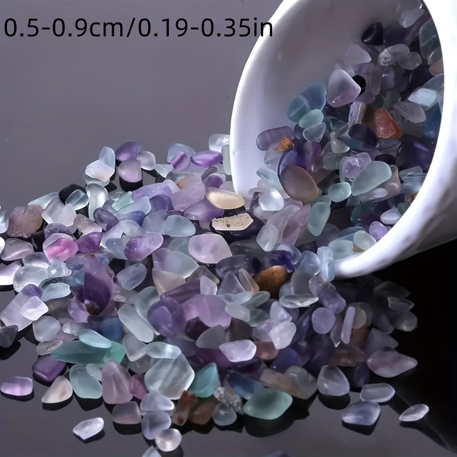 50g/100g YOUNAIERZX Fluorite Chips for Succulents, Plant Pots, Terrariums, Fish Tanks