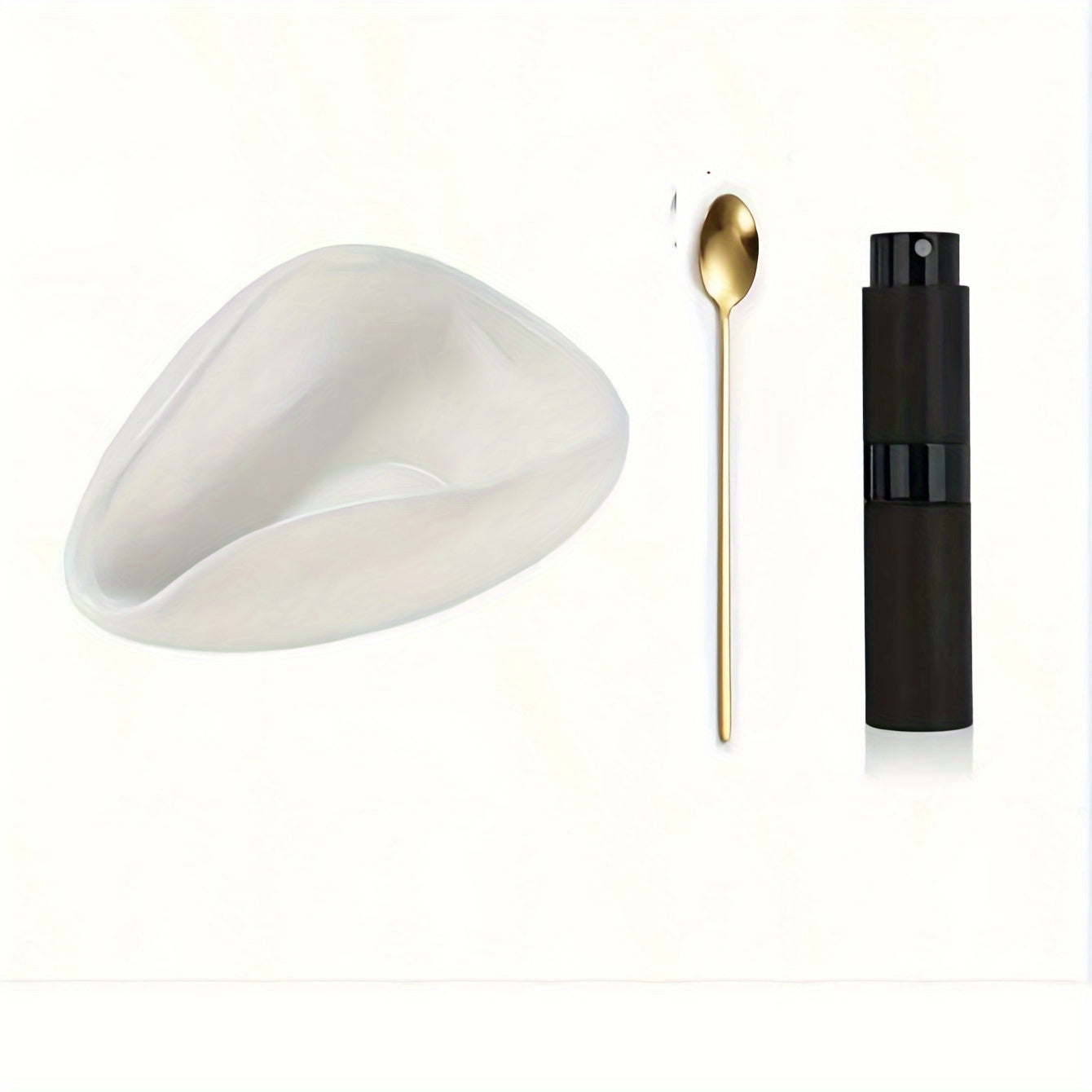 Essential Set for Coffee Lovers: Includes Ceramic Dosing Cup, Spray Bottle, and Stirring Spoon - Choose from Black or White, Available in 1pc, 2pcs, 3pcs, or 4pcs