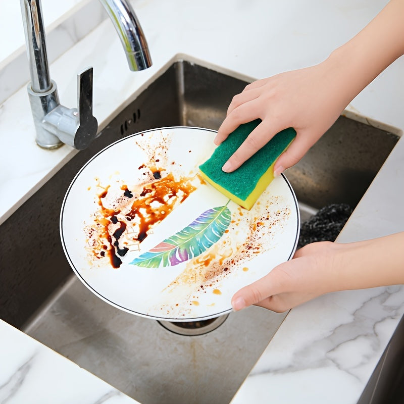 [Bestseller] Choose from 6pcs, 12pcs, or 24pcs of our versatile kitchen cleaning sponges! These double-sided, non-scratch scrubbing pads are perfect for washing dishes, kitchen surfaces, floors, and furniture. Great as a Halloween or Christmas gift!