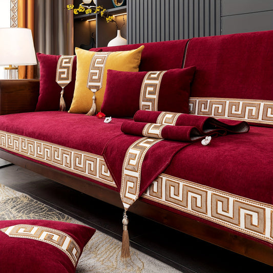 European-style Snowy Sofa Cushion, Chic Nordic Light Luxury, Popular in Europe, US, and Middle East.