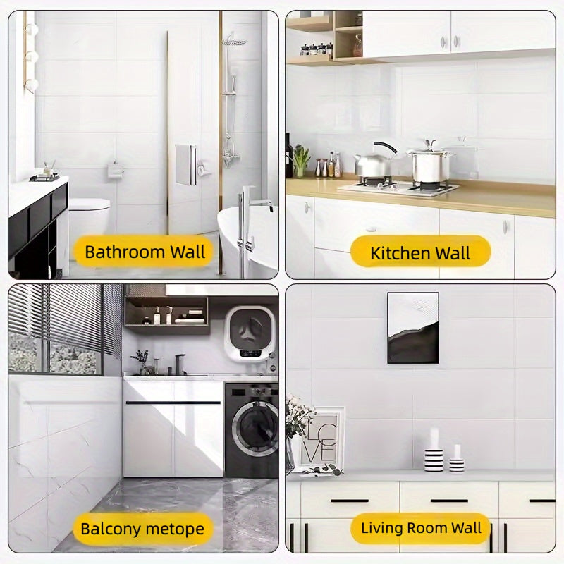 42 self-adhesive marble tile wall stickers for kitchen, toilet, and bathroom decoration. Waterproof, oil-proof, and anti-fouling surface. Removable, easy to care for, and install.