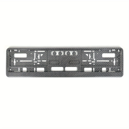 XCLPF Carbon Fiber Texture Car License Plate Holder, Fits UK & EU Standard, Durable Plastic Bracket for European Models.