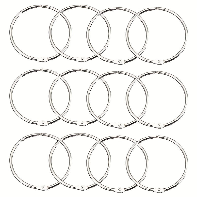 Set of 12 Open Ring Window Hardware for Curtain Tulle Sheer Home Decor