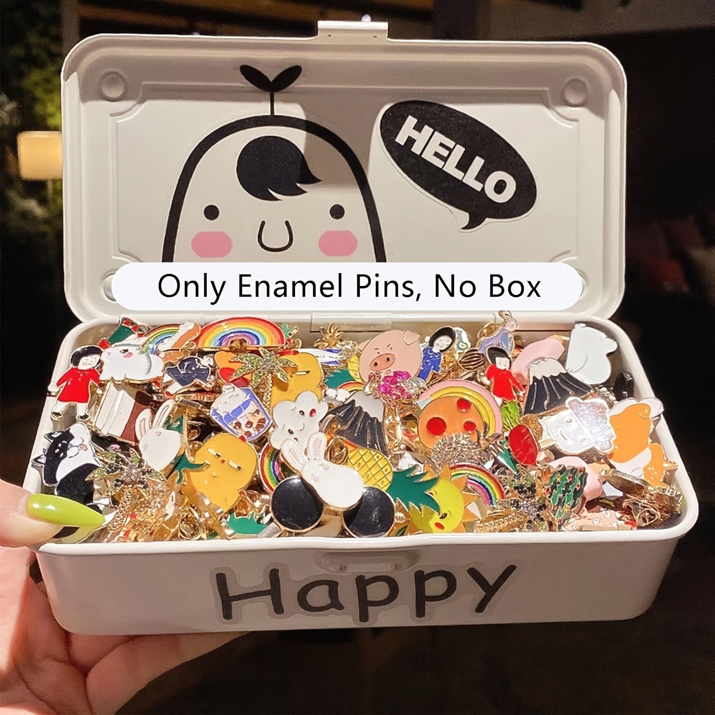 Get your hands on a set of 20 adorable and whimsical enamel pins! These pins feature cute cartoon and anime designs that are perfect for adding a touch of fun to your backpacks, hats, and jackets. This set makes a great gift for women, and best of all