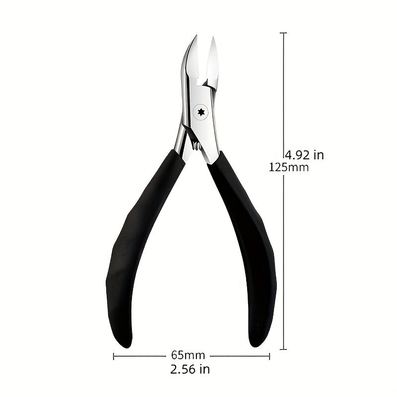 Nail clipper for thick nails, ingrown nails, and paronychia trimming, with manicure and pedicure tools.