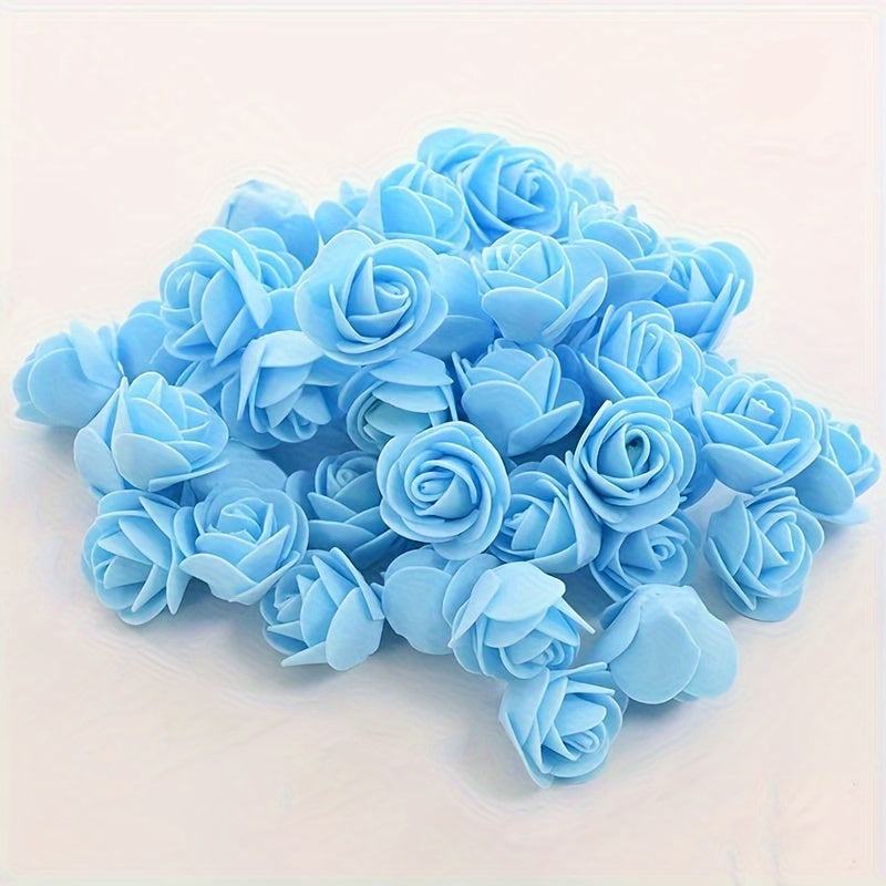 100 artificial rose heads for weddings, garlands, interior decoration, gifts, and holiday decor.