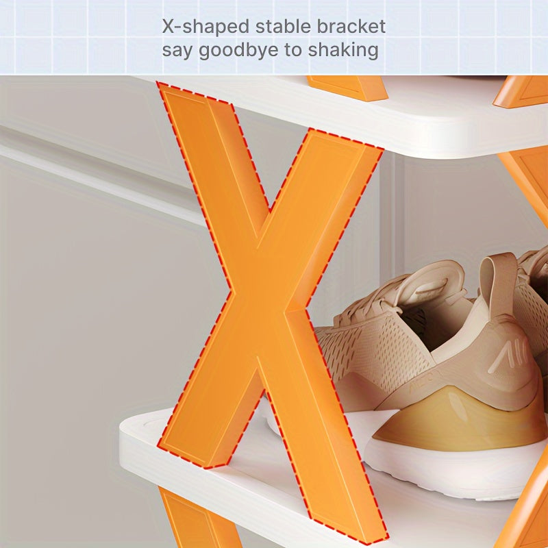 A Convenient Multi-Layer Shoe Rack with Space-Saving Foldable Design - Simple Assembly, Suitable for Any Room