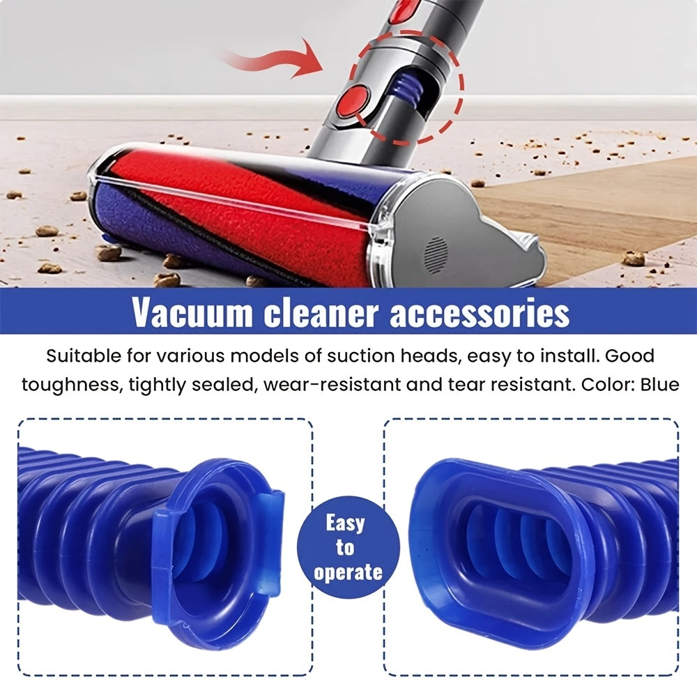 Durable Blue Plastic Crevice Tool Compatible with V7 V8 V10 V11 Models - Replacement Vacuum Cleaner Flexible Hose Attachment for Soft Carpeted Floors