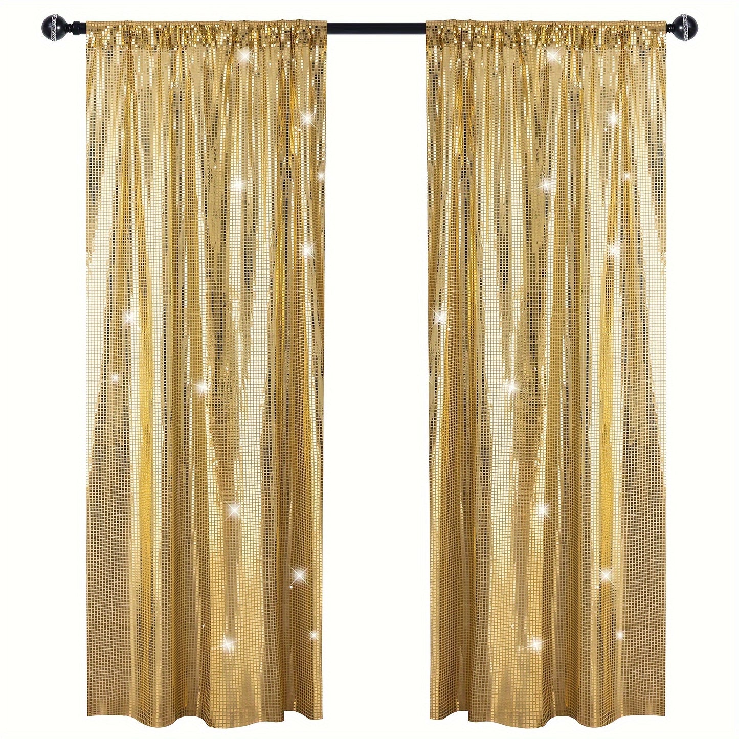 Enhance your stage with our BlingBling Sequin Backdrop Curtain, perfect for parties, weddings, birthdays, and more.