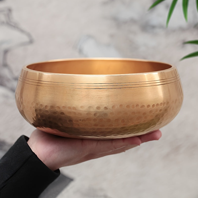 17.78cm Singing Bowl for Mindfulness and Anxiety Release, Sound Healing, Spa Therapy, Musical Chimes - Eid Al-Adha Mubarak