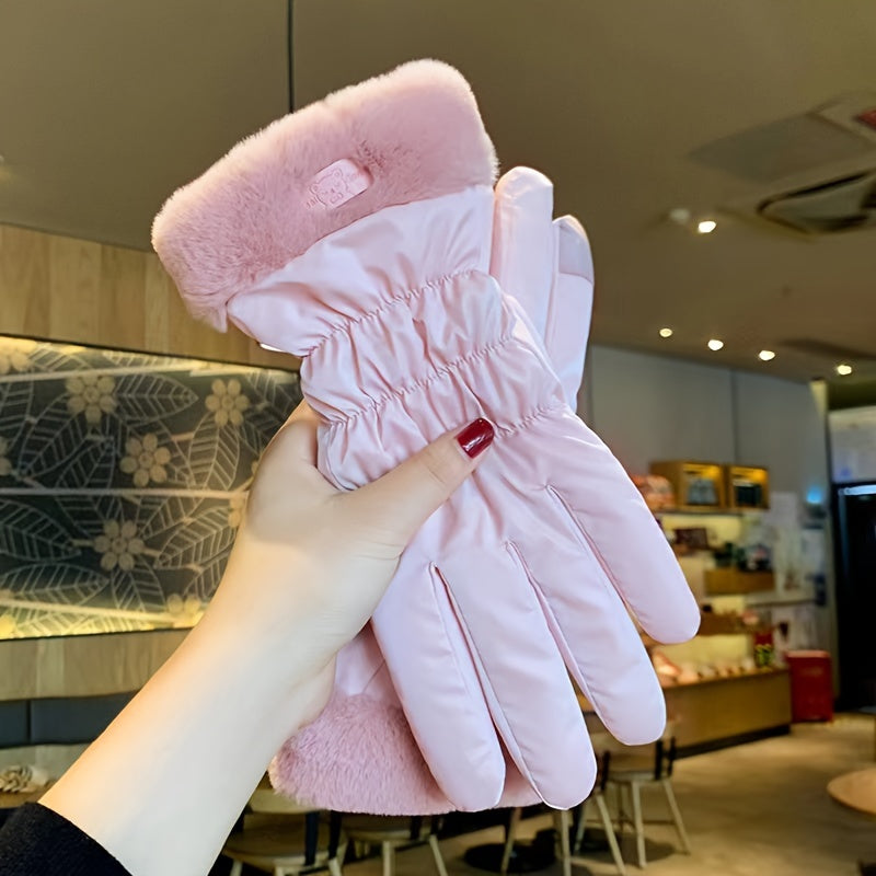 Stay stylish and warm this winter with our Women's Fashionable Winter Gloves. These gloves are not only fashionable, but also windproof and touch screen compatible. Made from polyester material, they are perfect for all your outdoor activities.