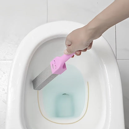 Long-Handle Pumice Stone Toilet Brush with Innovative Design - Easily Removes Stains and Scales, Reaches Every Corner for Superior Bathroom Cleaning