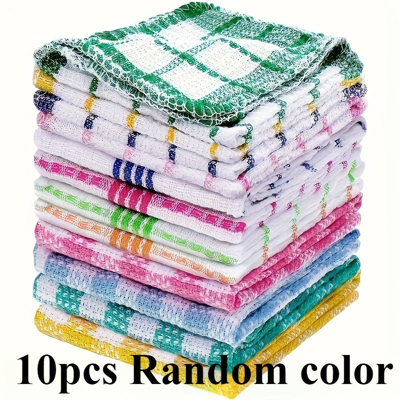 10/5 Waffle Weave Kitchen Towels, Quick-Dry, Super Absorbent, Multipurpose Dish Cloths for Home Cleaning & Drying, Hand wash only, Non-Food Contact.