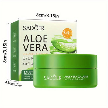 Aloe Vera Collagen Crystal Eye Mask for Moisturizing and Firming Skin