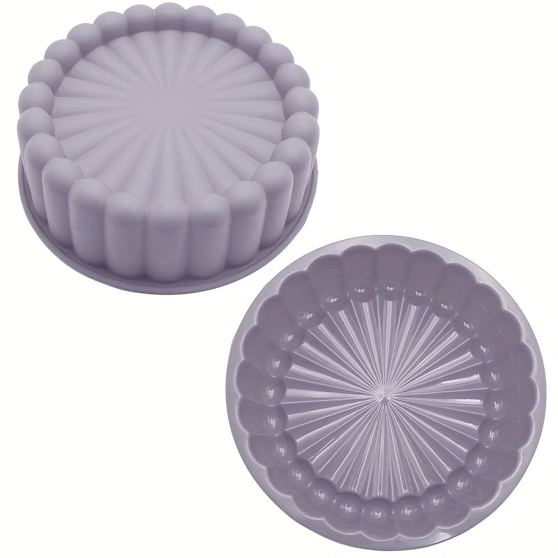 Silicone Cake Pan, Non Stick, 1 piece, 20.32 cm Circular Flower Cake Mold for Baking in the Kitchen