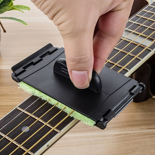 Guitar and Bass String Cleaning Tool - Fingerboard Brush for Acoustic, Electric Instruments - Anti-rust Maintenance Tool