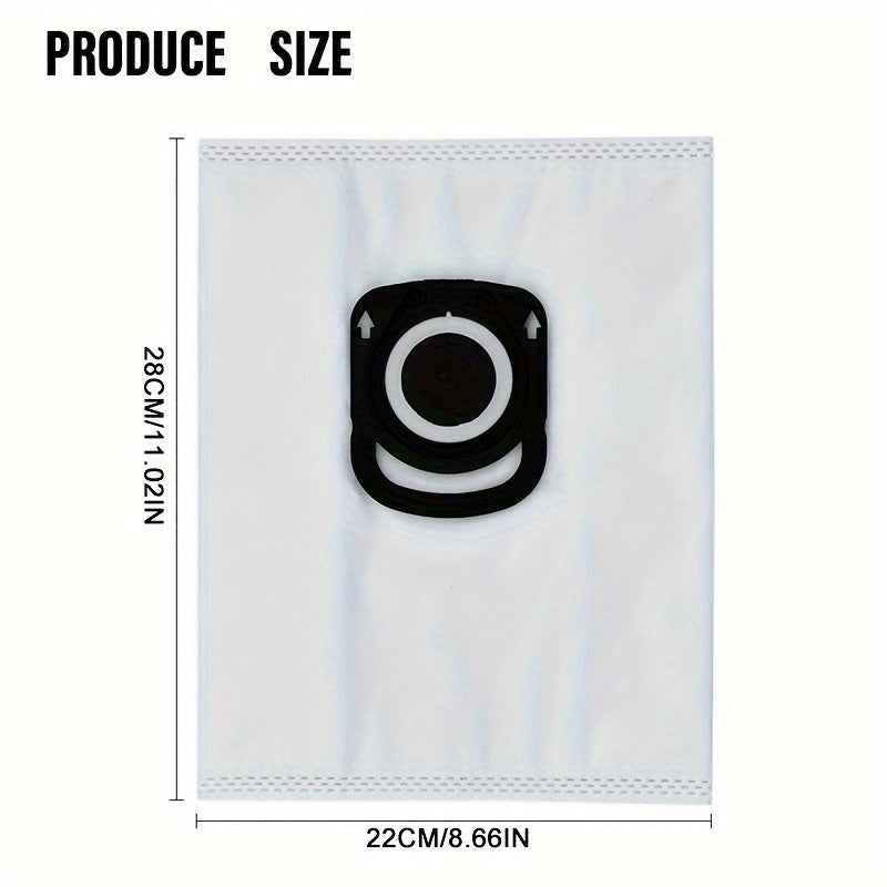 Pack of 5 Reusable 3D Efficiency Dustbags designed for Silence Force 4A (RO 64xx) Models, Features Automatic Locking System and Hygienic Filter Protection