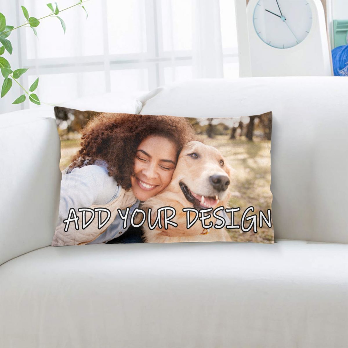 Custom Square Throw Pillow Case with Personalized Photo & Text - Ideal Present for Birthdays & Anniversaries