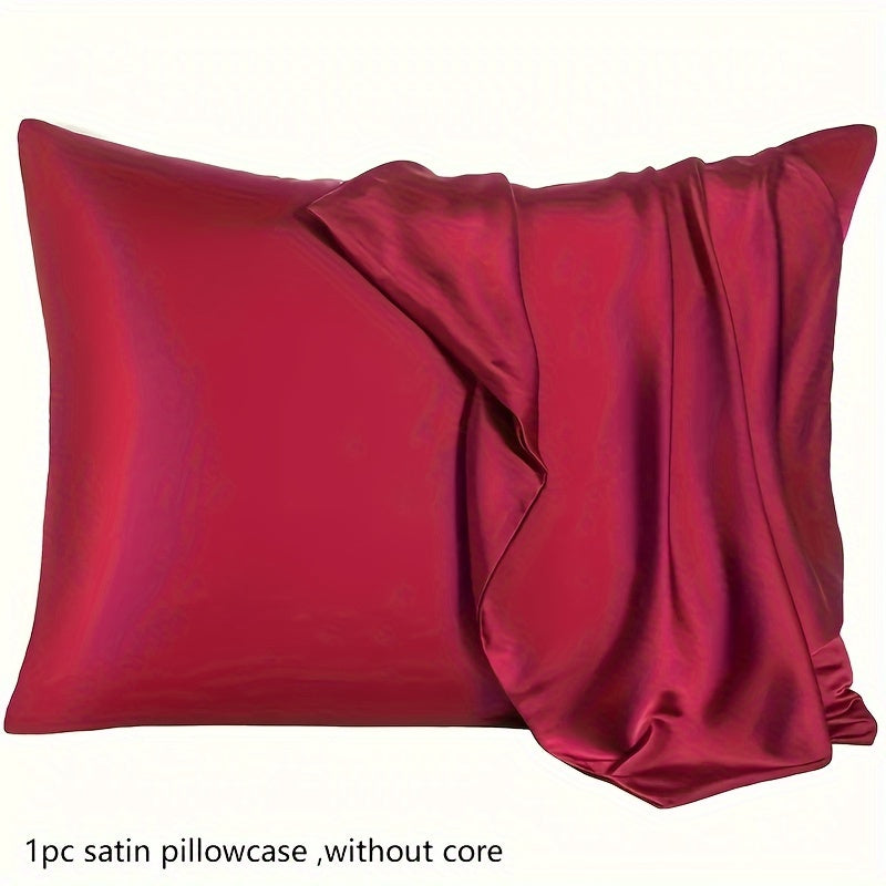 Upgrade your bedroom and sofa with this high-quality solid color satin pillowcase, designed to protect your hair and skin. Soft, breathable, and luxurious, this pillowcase will add a touch of elegance to your home décor. (Pillow not included)