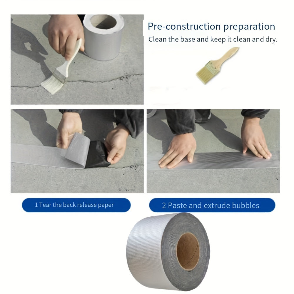 Multi-purpose waterproof sealing tape for roofs, pipes, and tiles.