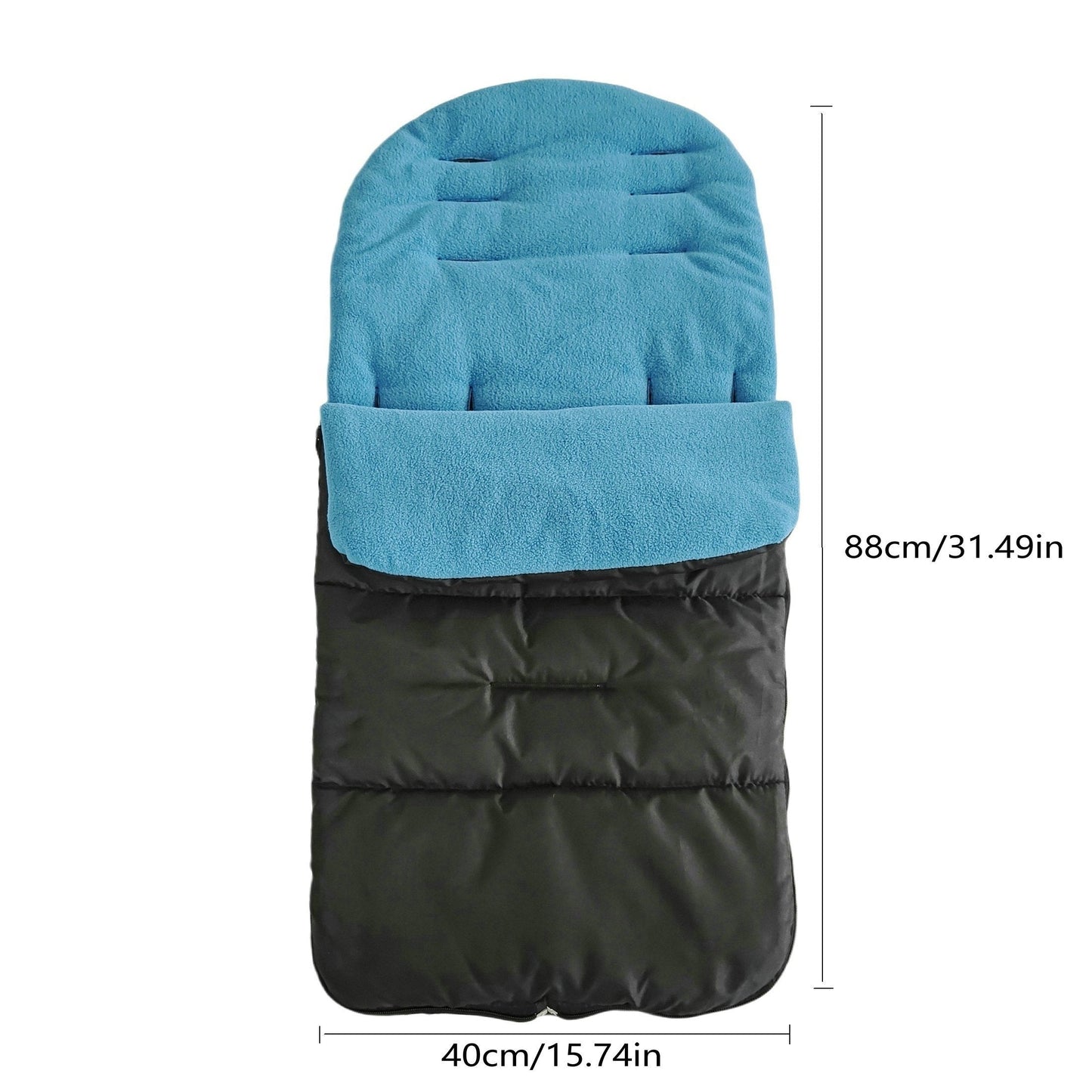 All-Weather Baby Stroller Mat with Waterproof and Windproof Features, Cozy Fleece Lining, Polyester Baby Car Seat Cushion Ideal for Travel