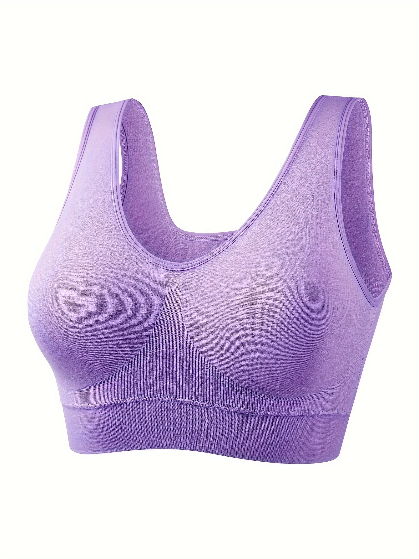 8 seamless wireless sports bras for women, ideal for running and fitness activities, with breathable and comfortable design.