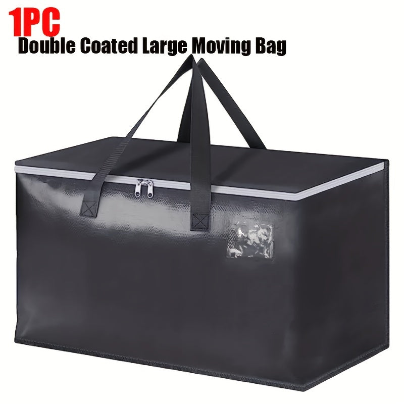 Large 1PC capacity moving bag that collapses for easy storage. This heavy-duty bag features strong zippers and handles, with a bearing capacity of up to 20.0KG. Ideal for saving space and transporting belongings, this sturdy bag is a great alternative to