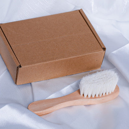 Unique Wool Brush Set with Custom Engraving - Ideal for Kids, Special Occasions & Celebrations - Personalized Wooden Hairbrush in Beautiful Gift Box