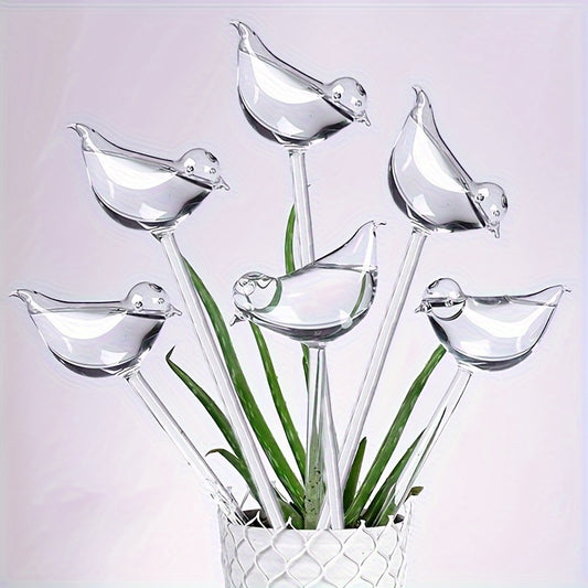 1/3/5 Bird-Shaped Self-Watering Globes for Automatic Flower Watering in Home Gardens.