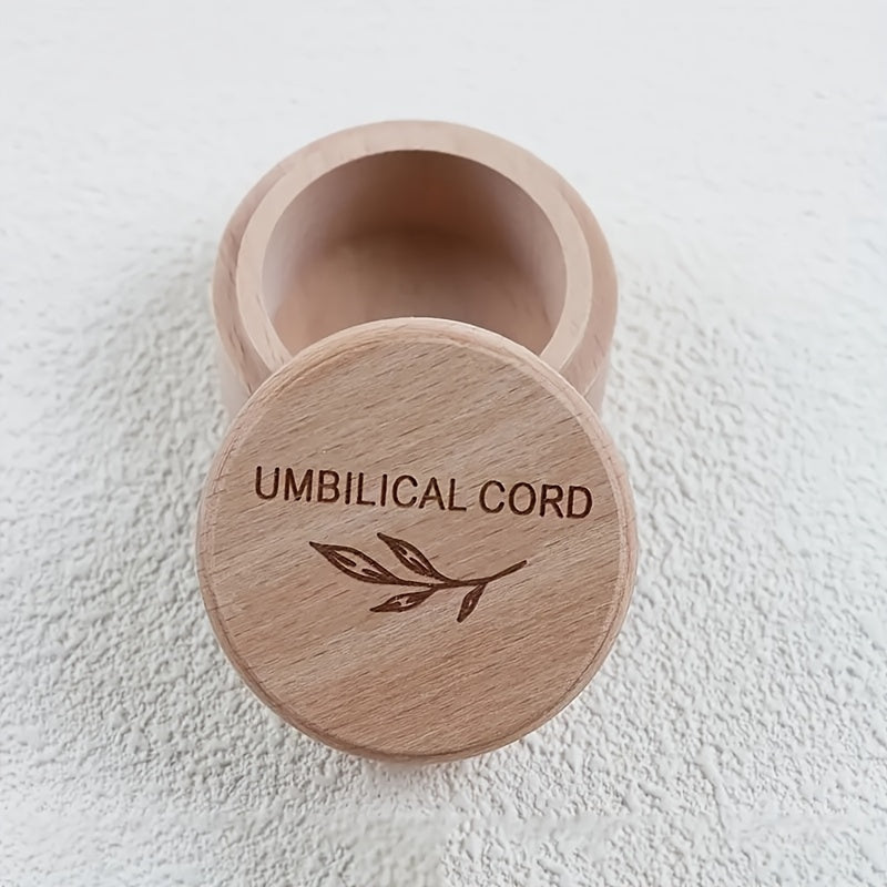 Wooden Tooth Fairy Box with Umbilical Cord Keepsake Compartment - Perfect for Storing Birth Souvenirs, Home Decor, Great for Birthdays and Gift giving