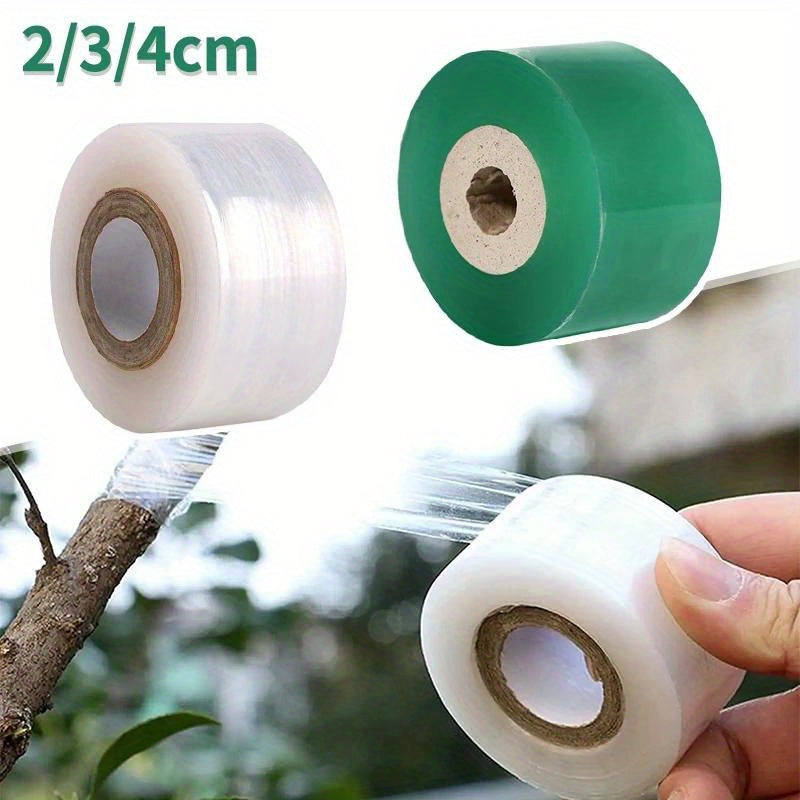 2cm wide PE grafting tape film for plants, self-adhesive and stretchable plastic. Ideal for garden trees, seedlings, vines, tomatoes, and other grafting needs.