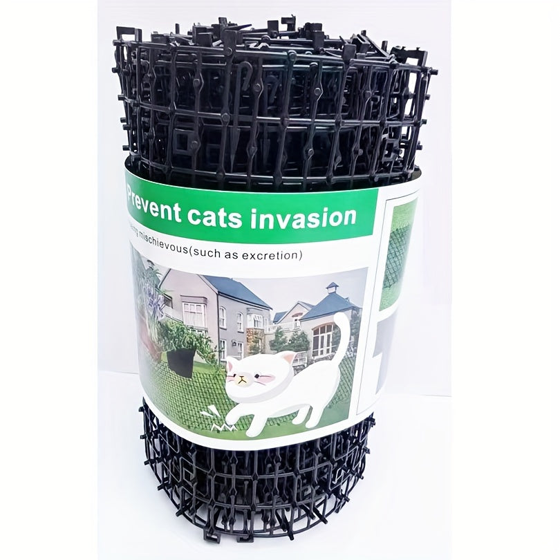 Cat and dog repellent mat with spikes for indoor and outdoor use. Comes with 8 garden nails.