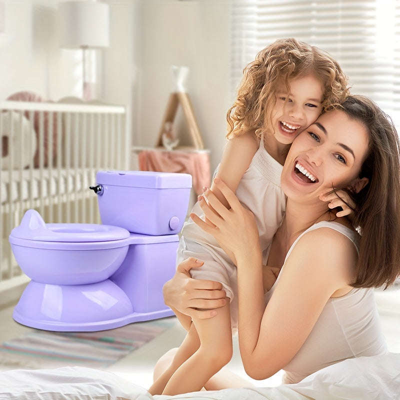 My Size Potty Training Toilet for Kids - Features Flush Sound and Realistic Design to Help Toddlers Gain Independence in the Bathroom - Easy to Clean Plastic Potty Suitable for Ages 0-8 Years.