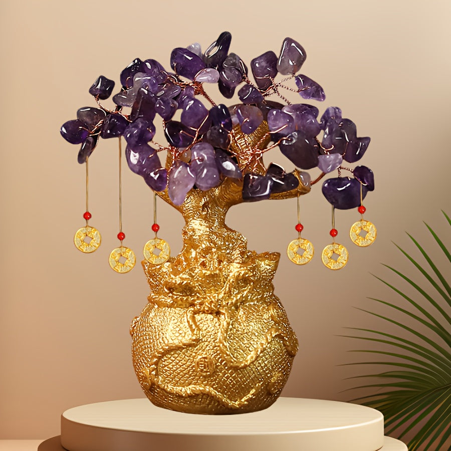 Resin craft gift for attracting wealth and success, great for room decor.