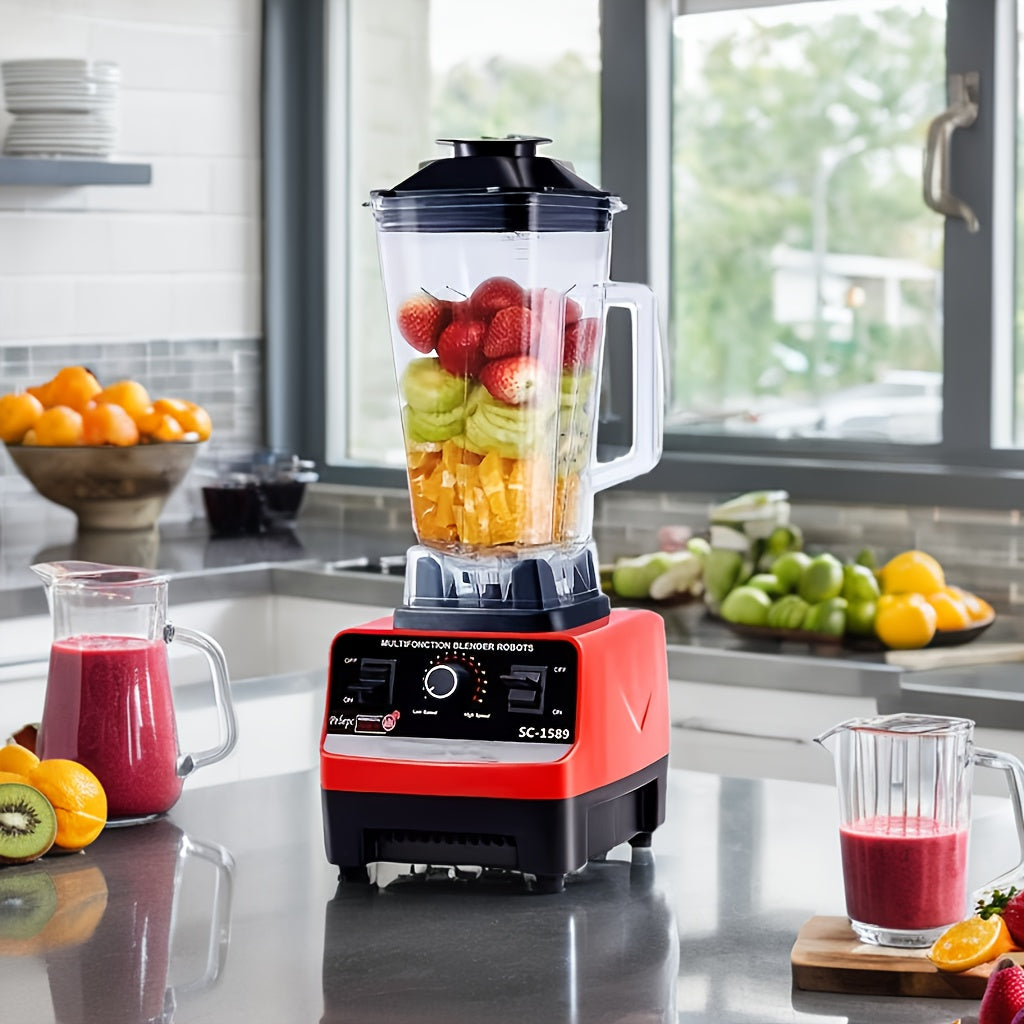 One-piece, High-Powered Blender Ideal for Home Use, Great for Creating Smoothies, Milk Tea, Juice, Shaved Ice, Fruit Juices, Soy Milk, and Crushing Ice, Essential Kitchen Appliance