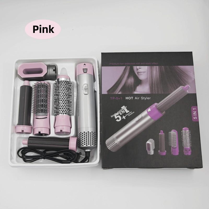 Five-in-one Aluminum Alloy Hot Air Comb Straightener Automatic Curling Iron Electric Hair Dryer Home Appliance